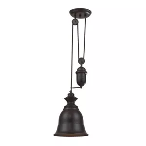 ELK Home Lighting 65070-1 Farmhouse 8'' Wide 1-Light Adjustable Pendant - Picture 1 of 5