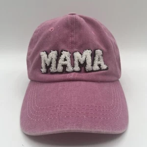 Cappello Baseball MAMA Rosa Berretto Bianco Lettere Fuzzy Regolabile Sport Donna - Foto 1 di 6