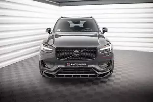 Labio de alerón Cup enfoque frontal V.1 para Volvo XC90 R-Design Mk2 FL negro alto cristal - Imagen 1 de 8