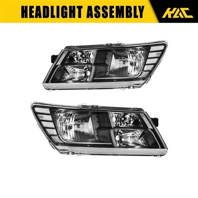 Conjunto de faros para Dodge Journey 2009-2020 carcasa negra izquierda y derecha Foto 1 de 4