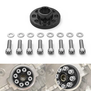 Crankshaft Hub Bolt Capture Plate Kit For BMW N55 S55 E82 E92 F10 F80 M3 M2 M4 - Picture 1 of 14
