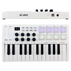 M-WAVE 25 Key USB MIDI Keyboard Controller mit 8 hintergrundbeleuchteten Drum Pads 8 Knöpfe W0W5