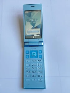Kyocera 701KC/702KC Digno Keitai2 Android Flip Phone Unlocked Blue From Japan - Picture 1 of 20