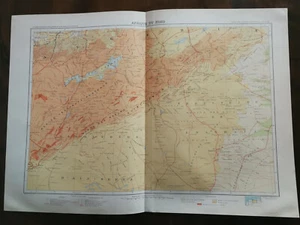 ATLAS des COLONIES FRANCAISES, Afrique du Nord, carte Dressé par L.Bergerin,1934 - Imagen 1 de 6