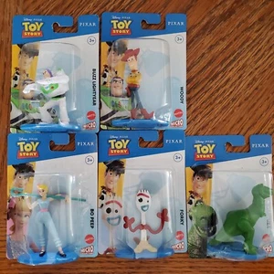 Pixar Toy Story Micro Collection Set of 5 Woody Buzz Bo Peep Forky Rex NEW - Picture 1 of 7