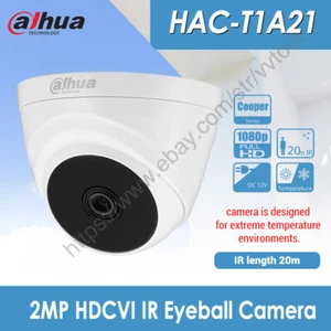 Cámara de seguridad Dahua 2MP HD 1080P HDCVI CVI/CVBS/AHD/TVI IR20M HAC-T1A21 - Imagen 1 de 7