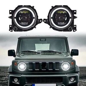 Faro delantero LED dinámico DRL negro para Suzuki Jimny JB74 2019-2024 2025 - Imagen 1 de 11