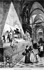 1877.XILO:CANOVAGRAB,IN DER FRARI-KIRCHE..VENEDIG-VENEZIA.GOURDAULT - Bild 1 von 1
