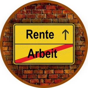 Rente Tortenaufleger Muffin Party Deko Geschenk Abschied Rentner Pension essbar - Bild 1 von 15