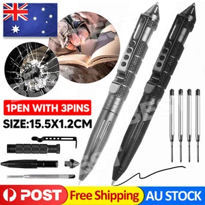 Self Defence Tactical Pen Glass Breaker Pens Survival Tool Defense Hunt Gear AU - Picture 1 of 12