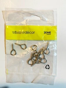 SCREW EYES 21mm 10 Pieces, Self Tapping Thread - Silver - Imagen 1 de 1