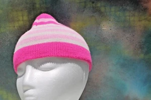 Bonita gorra gorra gorra gorra gorra de calavera, rayas rosadas ¡ENVÍO GRATUITO! - Imagen 1 de 6