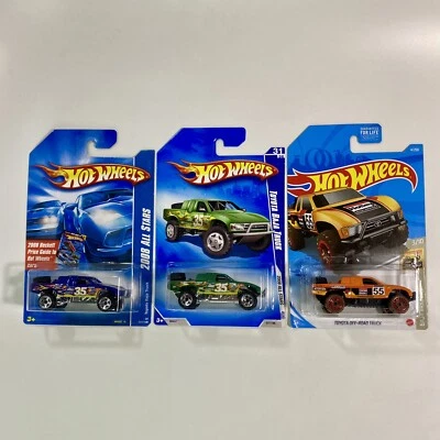 2008 Hot Wheels Toyota Baja Truck / 2021 Hot Wheels Off-Road Truck 1:64 Pickup - Image 1 of 4