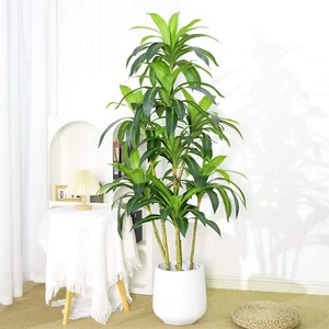 5FT Artificial Faux Brazilian Wood Tree Tall Fake Plant for Outdoor Indoor Decor - Picture 1 of 7