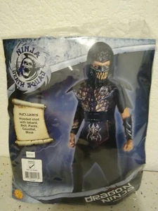 Dragon Ninja Black Child Costume NEW Small Size 4-6 for 3-4 Years - Picture 1 of 3