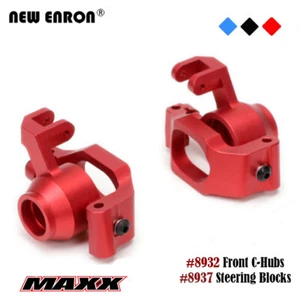 Front C-hubs Caster Blocks 8932 Steering Blocks 8937 for RC 1/10 Traxxas Maxx 4S - Picture 1 of 33