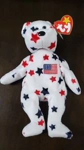 RARE, RETIRED with TAG ERRORS Glory Bear Beanie Baby in MINT condition! - Picture 1 of 8
