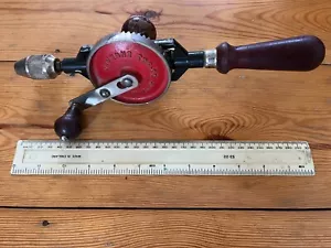 Vintage STANLEY 03-803 ENGLAND Wooden Handle Hand Drill - Picture 1 of 7
