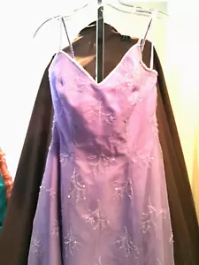 Vestido Mori Lee Bordado Con Cuentas Desfile Baile de graduación Formal Noche Ocasión Morado 8 - Imagen 1 de 8