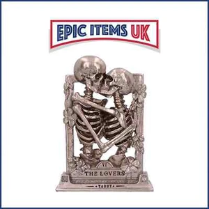 Nemesis Now The Lovers Bronze Gothic Skeleton Tarot Card Ornament 20.5cm