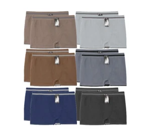 12 Pack Men's Soft Comfort Stretch Multicolor Boxer Brief Breathable Underwear - Picture 1 of 2