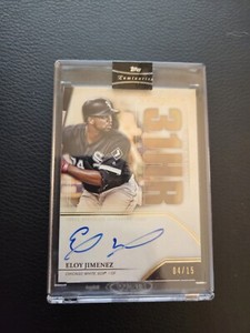 Eloy Jimenez 2020 Topps Luminaries Auto HR Kings Autograph /15 White Sox