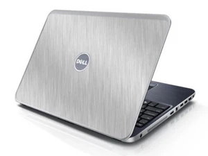 BRUSHED ALUMINUM Vinyl Lid Skin Cover fits Dell Inspiron 15R N5010 Laptop - Picture 1 of 1