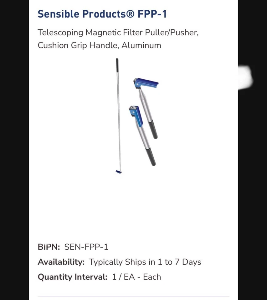 Extractor/empujador de filtro Sensible Products Foto 1 de 1