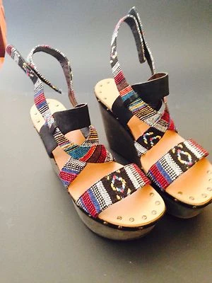 Cuña plataforma mujer reducida talla 9,5 Foto 1 de 2