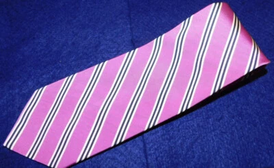 CORBATA BROOKS BROTHERS ROSA/PÚRPURA/BLANCO/AZUL A RAYAS SEDA/ALGODÓN - CORBATAS DE DISEÑADOR. Foto 1 de 3