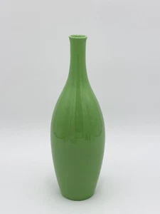 Berkeley House Italy 11” MCM Ceramic Vase Apple Green 1960s Hand Made Vintage - Picture 1 of 5