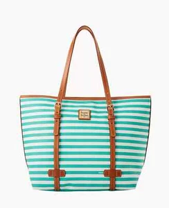 Bolsos de mano Dooney Bourke Sullivan algodón recubierto East West Shopper. Nuevo con etiquetas. - Imagen 1 de 5