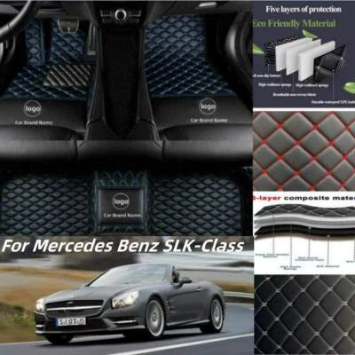 For Mercedes Benz SLK200 SLK230 SLK250 SLK280 SLK300 SLK320 SLK350 Car Floor Mat — 第 1/4 张图片