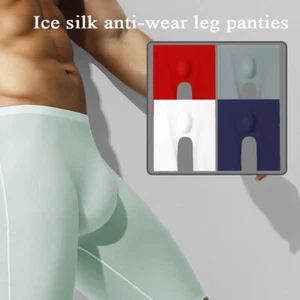 Men Ice Silk Underpants Seamless High-elastic Boxer Shorts Briefs Panties Comfy - Picture 1 of 19
