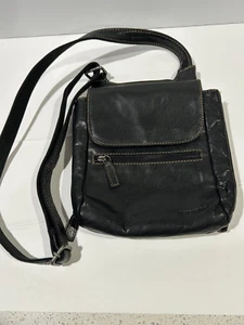 Jack Georges Voyager Handgefertigte Leder Umhängetasche - Schwarz - Bild 1 von 4