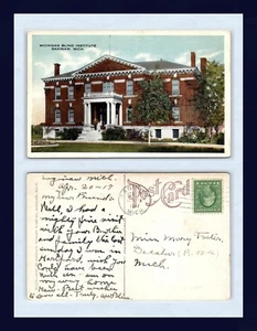 MICHIGAN CIEG INSTITUTE SAGINAW PUBLICADO 1917 A MISS MARY FOSTER OF DECATUR - Imagen 1 de 1