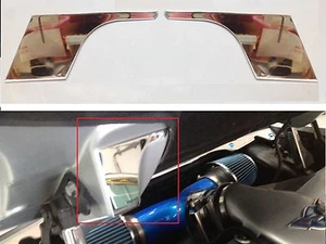 Corvette C5 1997-2004 2 Pc HOOD BUMPER COVERS engine chrome (pair-1 each side) - Picture 1 of 4