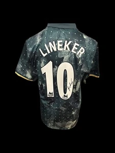 Camisa de visitante firmada a mano Gary Lineker Tottenham Hotspur - Imagen 1 de 1
