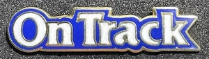 ON TRACK Magazin Logo Indycar NASCAR Can-Am SCCA Racing Emaille Hut Anstecknadel - Bild 1 von 3