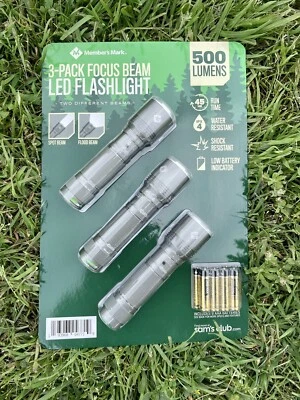 MEMBER'S MARK Member’s Mark 3-Pack 500 Lumens LED Flashlight