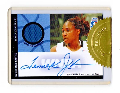 2006 WNBA Rittenhouse Archives TEMEKA JOHNSON Washington Mystics ROY 53/150 - Image 1 of 3