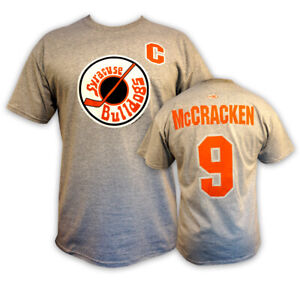 Syracuse Bulldogs Tim McCracken Slapshot T-Shirt! 1977 Slap Shot Movie Tee Grey