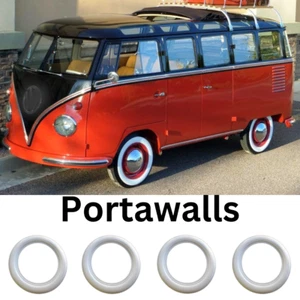 Portawall whitewall 14 wheel tyre VW Camper T25 Fits: 185 60 14 tyre VW bus ghia - Picture 1 of 14