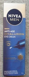 Nivea Men Anti-Age Hyaluron Eye Cream 15ml Men's Eye Cream Mens Skincare BNIB - Picture 1 of 7