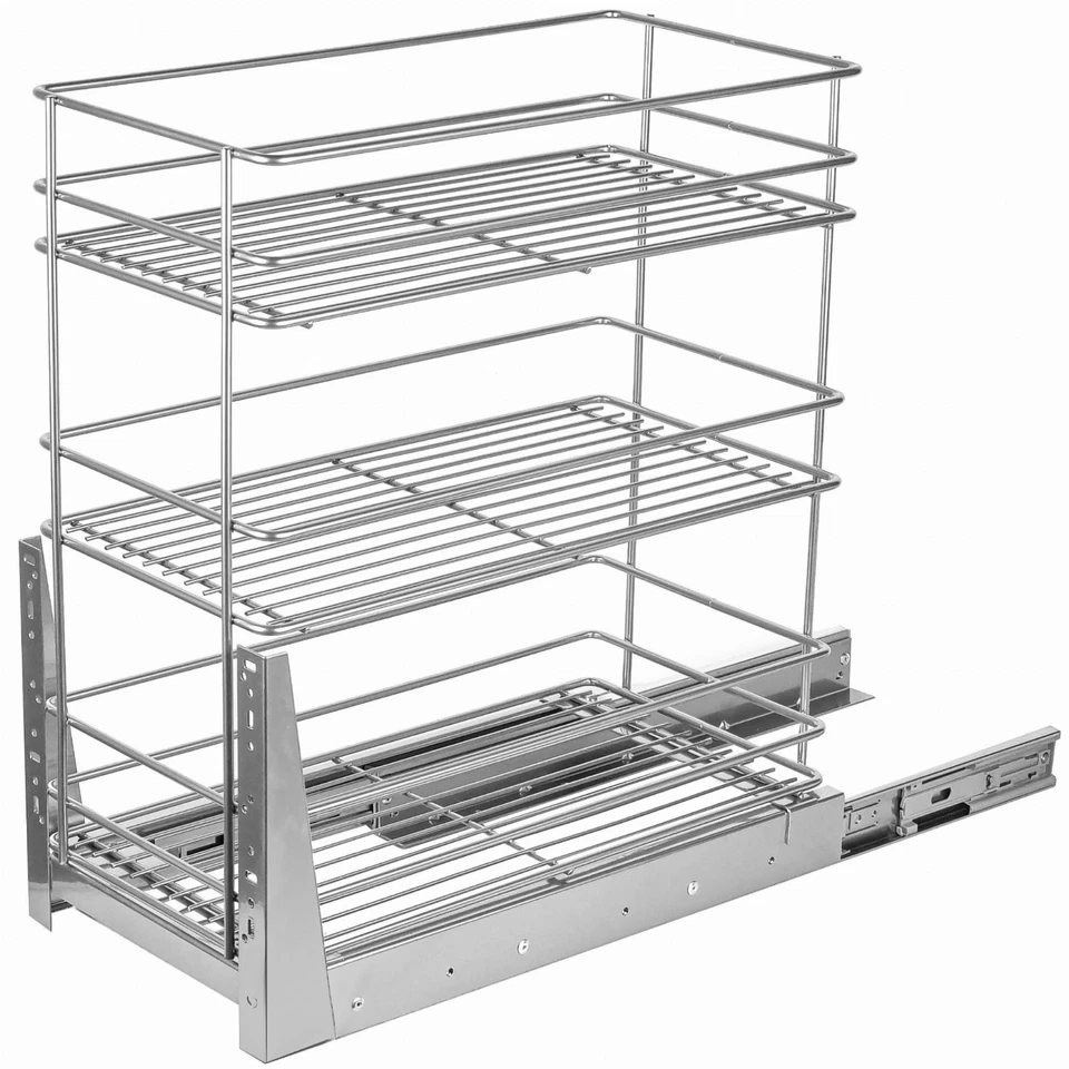 Unterschrankauszug Vollauszug | 3 Etagen | 15-60 cm | Softclose | Küchenauszug - Bild 1 von 4