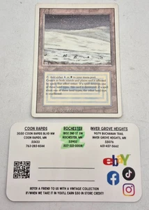 Rare MTG Tundra Revised Edition Lightly Played Card (3ED) White Border Dual Land - Bild 1 von 2