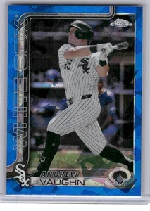 2025 Topps Chrome Sapphire Andrew Vaughn #235 Chicago White Sox - Picture 1 of 2