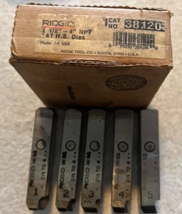Ridgid 38120 2,5-4 NPT Rohreinsätze für 141 Einfädler Sanitär Gewindeschneider - Bild 1 von 18