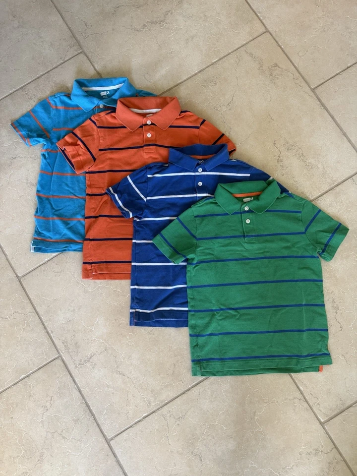 Crazy 8 Boy’s Polo Shirts - Size 8 - Multicolor - Lot of 4 - Cotton - Image 1 of 3