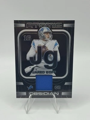 2023 Obsidian Atomic Jared Goff /199 Patch  - Image 1 of 2